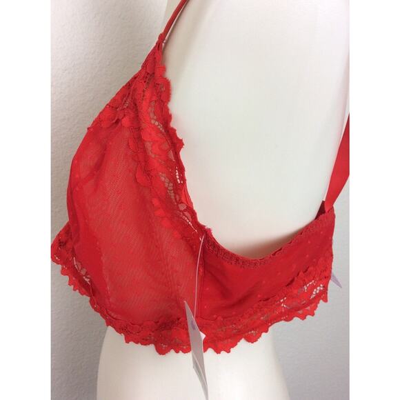 Savage x Fenty Lingerie Bra Lace Trim Swiss Dot Sheer - Picture 5 of 8